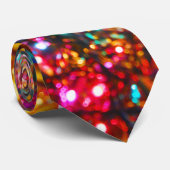 Kerstmis met blauw licht stropdas (Opgerold)