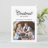 Kerstmis met Boho Bird Feestdagenkaart (Staand voorkant)