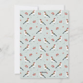 Kerstmis met Boho Bird Feestdagenkaart (Achterkant)