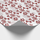 Kerstmis met bonenstaartrommel cadeaupapier (Hoek)