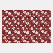 Kerstmis met bonenstaartrommel inpakpapier vel (Voorkant 3)