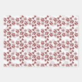 Kerstmis met bonenstaartrommel inpakpapier vel (Voorkant)