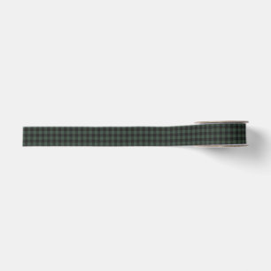 Kerstmis met bosgroene zwarte buffelruitjes geruit grosgrain lint