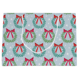 Kerstmis met botwedstrijken geïnspireerd groot cadeauzakje