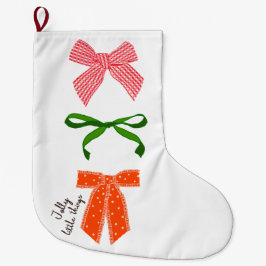 Kerstmis met Bow Jolly Little Things Grote Kerstsok