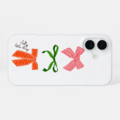 Kerstmis met Bow Jolly Little Things iPhone 16 Hoesje (Achterkant horizontaal)