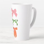 Kerstmis met Bow Jolly Little Things Latte Mok (Rechterhoek)