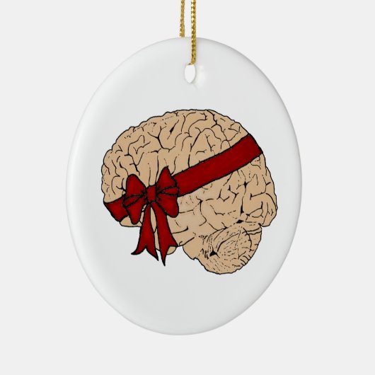 Kerstmis met brain keramisch ornament (Rechts)