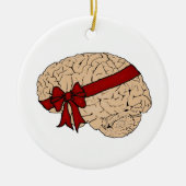 Kerstmis met brain keramisch ornament (Voorkant)