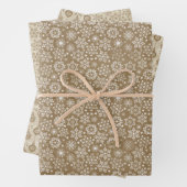 Kerstmis met bruine en Tan Craft Inpakpapier Vel (In situ)