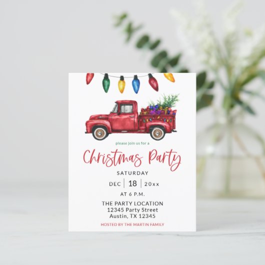 Kerstmis met budget en kerstfeestvieren (Staand voorkant)