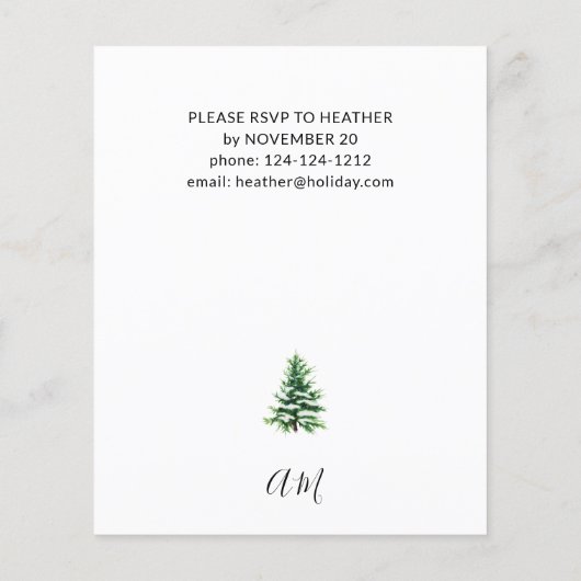 Kerstmis met budget en kerstfeestvieren (Achterkant)