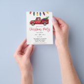 Kerstmis met budget en kerstfeestvieren flyer (Hand)