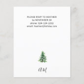 Kerstmis met budget en kerstfeestvieren flyer (Achterkant)