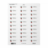 Kerstmis met Buffalo Plaid Etiket (Full Sheet)
