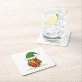 Kerstmis met Cadeau Kartonnen Onderzetters (Insitu)