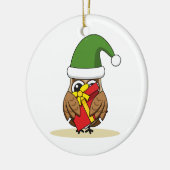 Kerstmis met Cadeau Keramisch Ornament (Links)