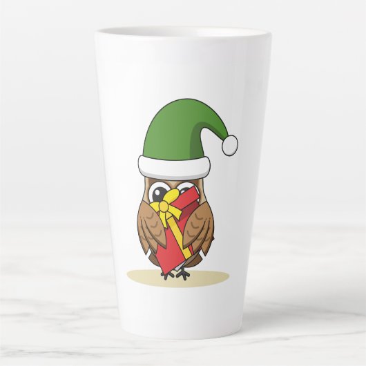 Kerstmis met Cadeau Latte Mok (Voorkant)