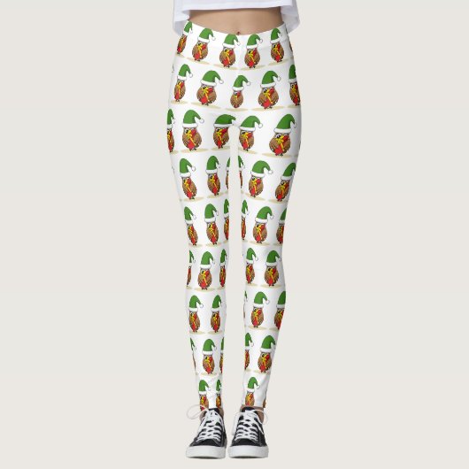 Kerstmis met Cadeau Leggings (Voorkant)