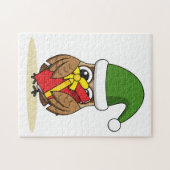 Kerstmis met Cadeau Legpuzzel (Horizontaal)