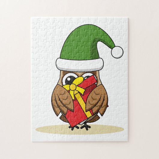 Kerstmis met Cadeau Legpuzzel (Verticaal)