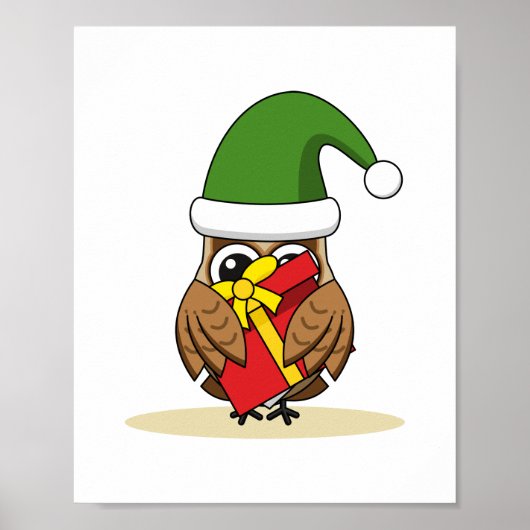 Kerstmis met Cadeau Poster (Voorkant)