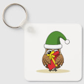 Kerstmis met Cadeau Sleutelhanger (Voorkant)