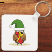 Kerstmis met Cadeau Sleutelhanger (Achterkant)