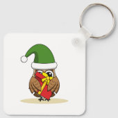 Kerstmis met Cadeau Sleutelhanger (Achterkant)