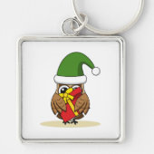 Kerstmis met Cadeau Sleutelhanger (Voorkant)