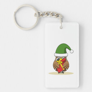 Kerstmis met Cadeau Sleutelhanger
