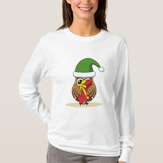 Kerstmis met Cadeau T-shirt (Voorkant)