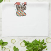 Kerstmis met cadeau theedoek (Gevouwen)