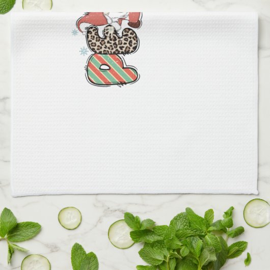 Kerstmis met cadeau theedoek (Gevouwen)