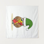 Kerstmis met Cadeau Wandkleed (Voorkant (horizontaal))