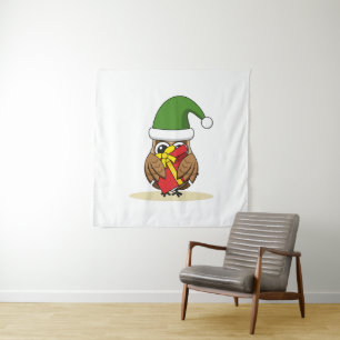 Kerstmis met Cadeau Wandkleed