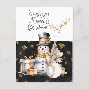 Kerstmis met cadeaus en bal feestdagenkaart