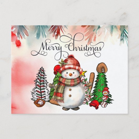 Kerstmis met cadeaus en bal feestdagenkaart (Voorkant)