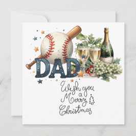 Kerstmis met cadeaus en bal feestdagenkaart