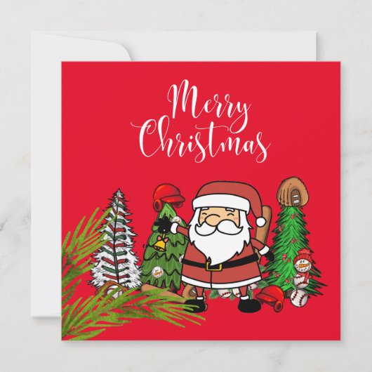 Kerstmis met cadeaus en bal feestdagenkaart (Voorkant)