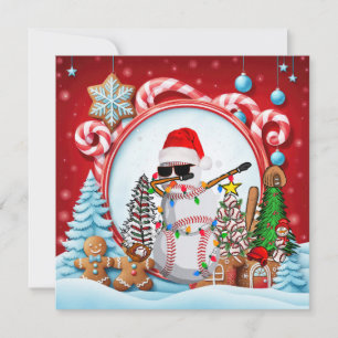 Kerstmis met cadeaus en bal feestdagenkaart