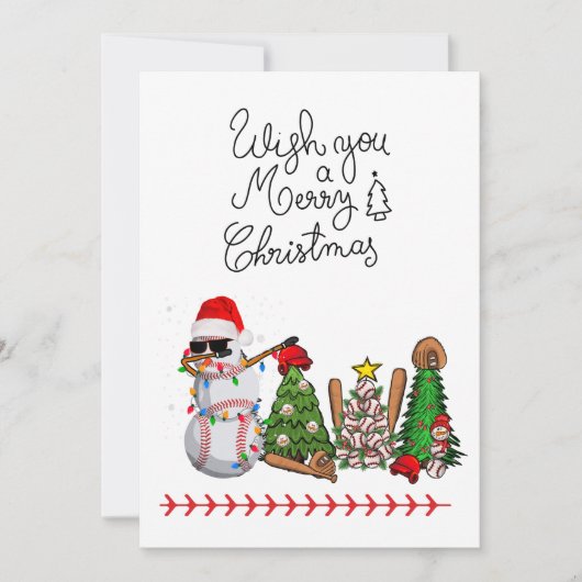 Kerstmis met cadeaus en bal feestdagenkaart (Voorkant)