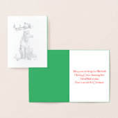 Kerstmis met cadeautjes folie kaarten (Display)