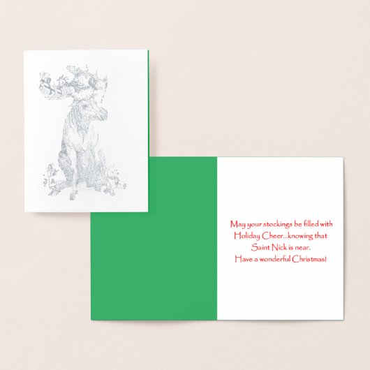 Kerstmis met cadeautjes folie kaarten (Display)