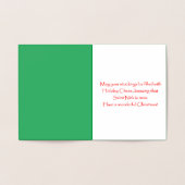 Kerstmis met cadeautjes folie kaarten (Binnen)