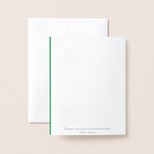 Kerstmis met cadeautjes folie kaarten (Met envelop)