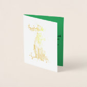 Kerstmis met cadeautjes folie kaarten (Voorkant)