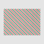 Kerstmis met Candi Cane Pepermunt Streep Tissuepapier (Voorkant)