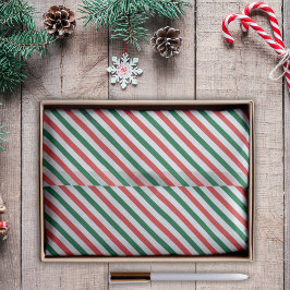 Kerstmis met Candi Cane Pepermunt Streep Tissuepapier