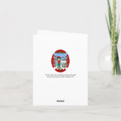 Kerstmis met Candy Canes Card Feestdagen Kaart (Achterkant)
